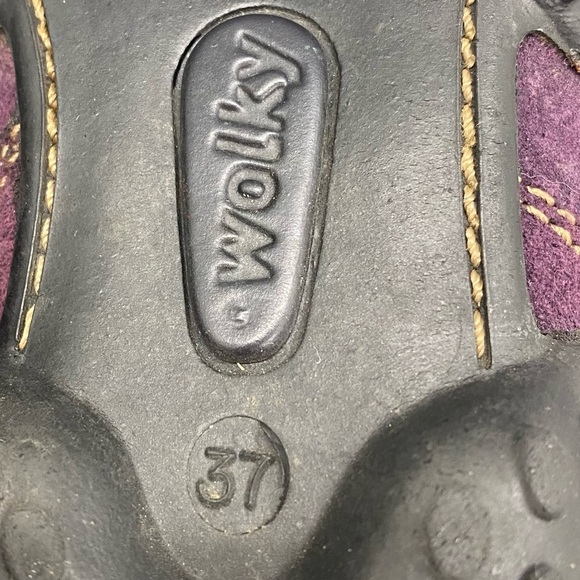 Wolky Crossfeet Style 1955 Purple Comfort Walking Shoe Rubber Sole Suede EU 37‎ - Picture 14 of 14